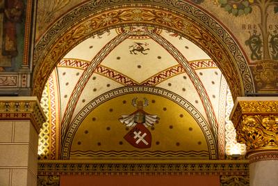 Román csarnok, Szépművészeti Múzeum-stock-foto