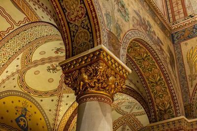 Román csarnok, Szépművészeti Múzeum-stock-foto