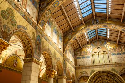 Román csarnok, Szépművészeti Múzeum-stock-foto