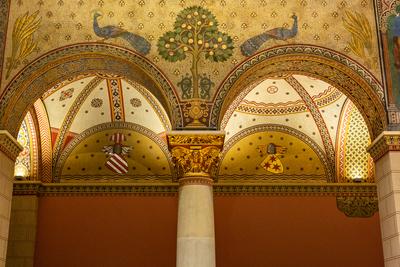 Román csarnok, Szépművészeti Múzeum-stock-foto