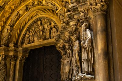 A Freibergi Aranykapu másolata, Román csarnok, Szépművészeti Múzeum-stock-foto