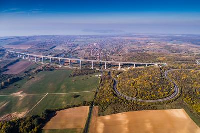 Viaduct of Koroshegy in Hungary-stock-photo