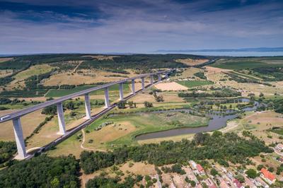 Viaduct of Koroshegy  in Hungary-stock-photo