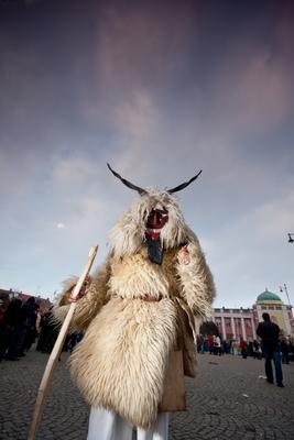 Busójárás Mohácson-stock-photo