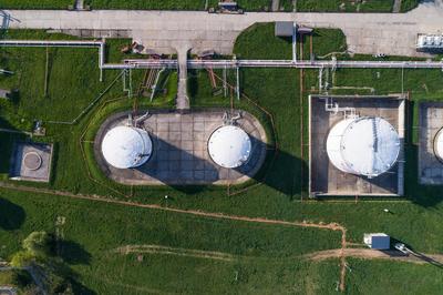 MOL logisztikai telephely-stock-foto