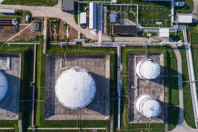MOL logisztikai telephely-stock-foto