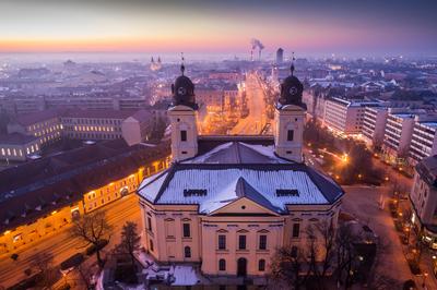 Református nagytemplom, Debrecen-stock-foto