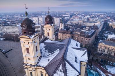 Református nagytemplom, Debrecen-stock-foto
