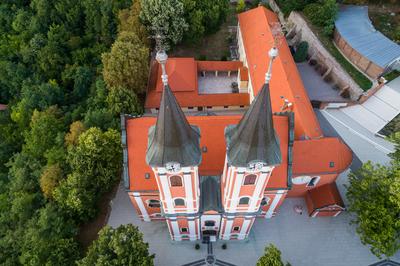 Máriagyűd, Kegytemplom-stock-photo