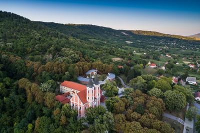 Máriagyűd, Kegytemplom-stock-photo