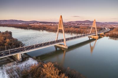 Megyeri híd, Budapest-stock-foto