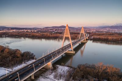 Megyeri híd, Budapest-stock-foto