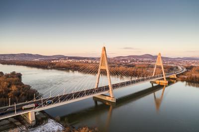 Megyeri híd, Budapest-stock-foto