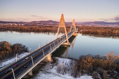 Megyeri híd, Budapest-stock-foto