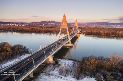 Megyeri híd, Budapest-stock-foto