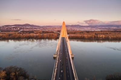 Megyeri híd, Budapest-stock-foto