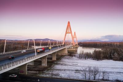 Megyeri híd, Budapest-stock-foto