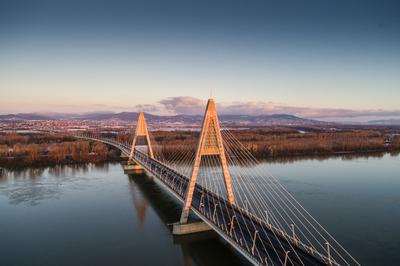 Megyeri híd, Budapest-stock-foto