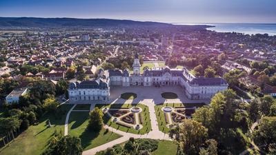 Festetics-kastély, Keszthely-stock-foto