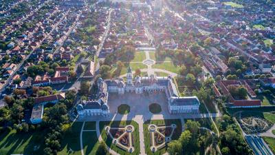Festetics-kastély, Keszthely-stock-foto