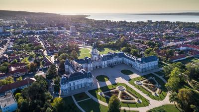 Festetics-kastély, Keszthely-stock-foto