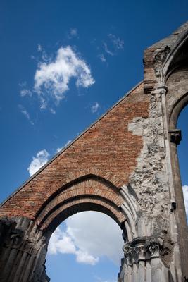 Zsámbék, a Zsámbéki Romtemplom-stock-photo