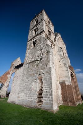 Zsámbék, a Zsámbéki Romtemplom-stock-photo