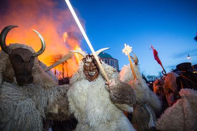 Kultúra - Busójárás Mohácson-stock-foto