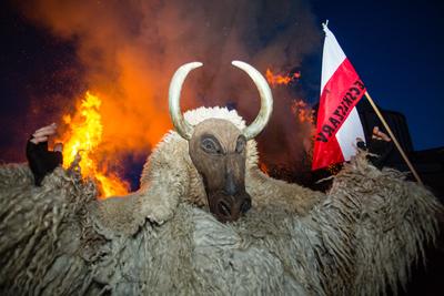 Kultúra - Busójárás Mohácson-stock-foto