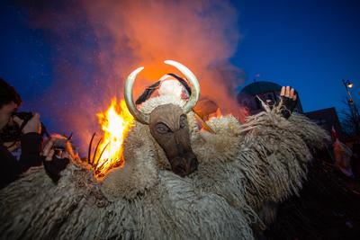 Kultúra - Busójárás Mohácson-stock-foto