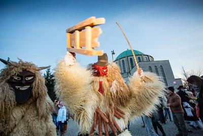 Kultúra - Busójárás Mohácson-stock-foto