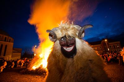 Kultúra - Busójárás Mohácson-stock-foto