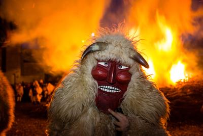 Kultúra - Busójárás Mohácson-stock-foto