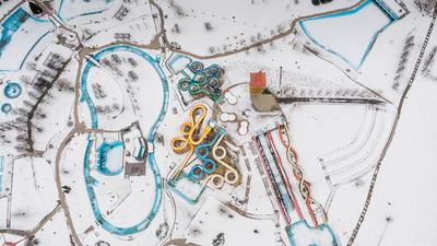 AquaCity Vízicsúszda- és Élménypark, Zalaegerszeg-stock-foto