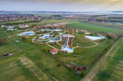 AquaCity Vízicsúszda- és Élménypark, Zalaegerszeg-stock-foto