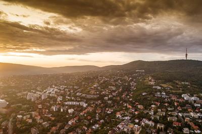 Pécs madártávlatból-stock-foto