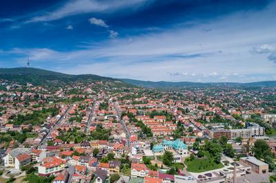 Pécs madártávlatból-stock-foto
