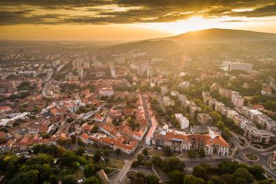 Pécs madártávlatból-stock-foto
