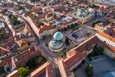 Pécs belvárosa-stock-foto