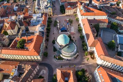 Pécs belvárosa-stock-photo