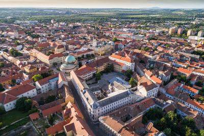 Pécs belvárosa-stock-foto