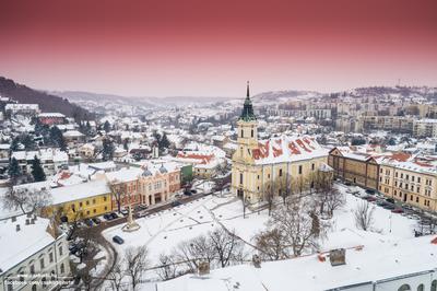 Szekszárd, Béla király tér-stock-foto