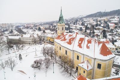 Szekszárd, Béla király tér-stock-foto