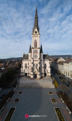 Aerial photo of beautiful Koszeg, Hungary-stock-photo