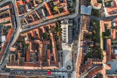 Aerial photo of beautiful Koszeg, Hungary-stock-photo