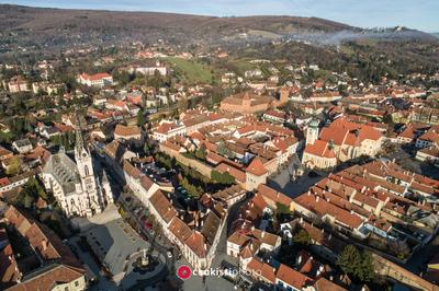 Aerial photo of beautiful Koszeg, Hungary-stock-foto