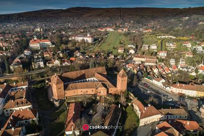 Aerial photo of beautiful Koszeg, Hungary-stock-photo