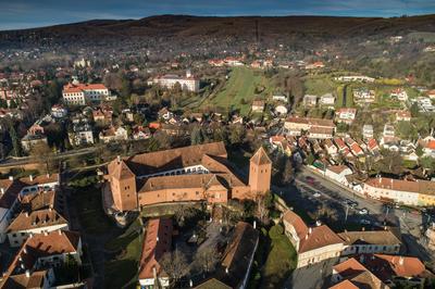 Aerial photo of beautiful Koszeg, Hungary-stock-foto
