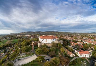 Beautiful castle in Siklos hungary-stock-foto