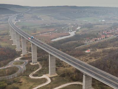 Viaduct of Koroshegy in Hungary-stock-photo